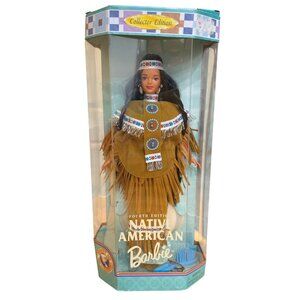 Mattel 1997 Native American Barbie Doll #18558 Dolls Of The World Fourth Edition